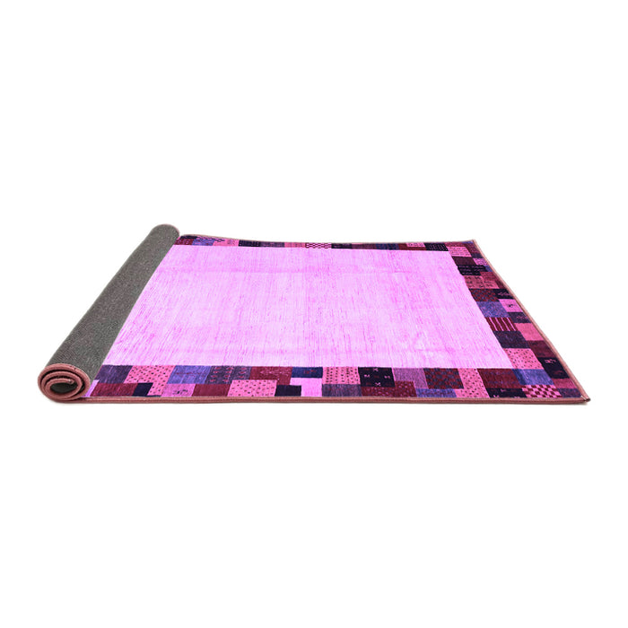 Sideview of Solid Purple Modern Rug, con1540pur