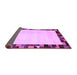 Sideview of Solid Purple Modern Rug, con1540pur