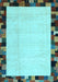 Solid Light Blue Modern Rug, con1540lblu