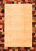 Solid Orange Modern Rug, con1540org