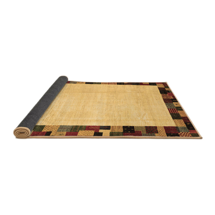 Sideview of Solid Brown Modern Rug, con1540brn