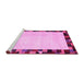 Sideview of Machine Washable Solid Pink Modern Rug, wshcon1540pnk