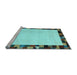 Sideview of Machine Washable Solid Light Blue Modern Rug, wshcon1540lblu