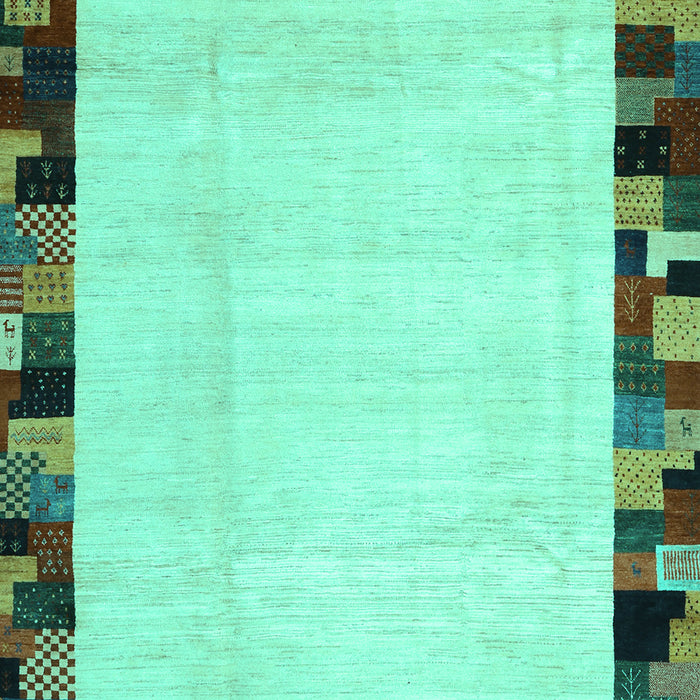 Machine Washable Solid Turquoise Modern Area Rugs, wshcon1540turq