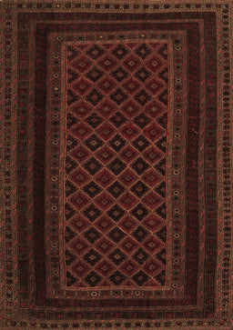 Abstract Brown Contemporary Rug, con1541brn