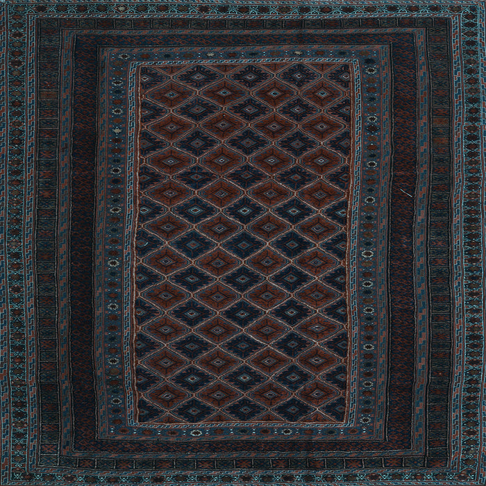 Square Machine Washable Abstract Light Blue Contemporary Rug, wshcon1541lblu