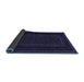 Sideview of Abstract Blue Contemporary Rug, con1541blu