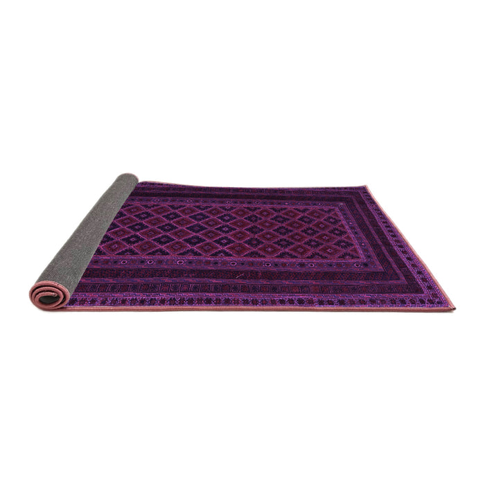 Sideview of Abstract Purple Contemporary Rug, con1541pur