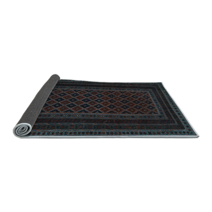 Sideview of Abstract Light Blue Contemporary Rug, con1541lblu