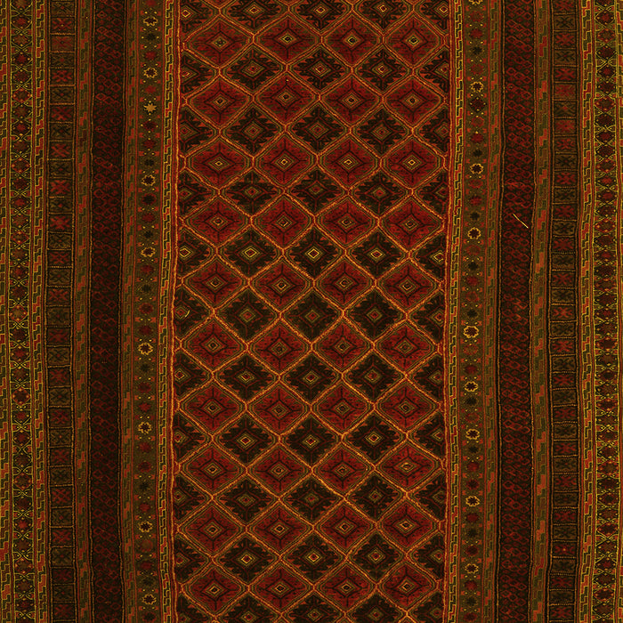 Machine Washable Abstract Yellow Contemporary Rug, wshcon1541yw