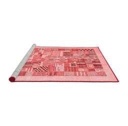 Contemporary Red Washable Rugs