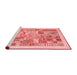 Contemporary Red Washable Rugs