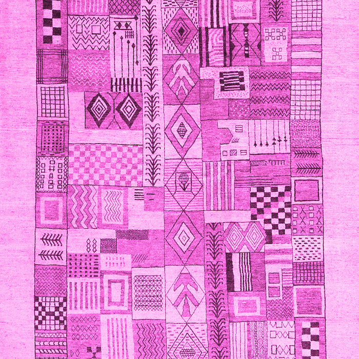 Machine Washable Abstract Pink Contemporary Rug, wshcon1542pnk