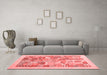 Contemporary Red Washable Rugs