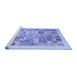 Sideview of Machine Washable Abstract Blue Contemporary Rug, wshcon1542blu