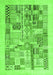 Serging Thickness of Machine Washable Abstract Green Contemporary Area Rugs, wshcon1542grn