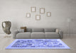 Machine Washable Abstract Blue Contemporary Rug in a Living Room, wshcon1542blu