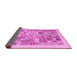 Sideview of Abstract Pink Contemporary Rug, con1542pnk