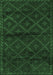 Abstract Emerald Green Contemporary Rug, con1543emgrn