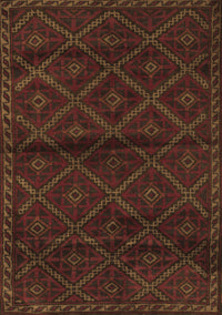 Abstract Brown Contemporary Rug, con1543brn