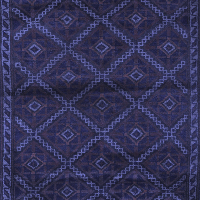 Abstract Blue Contemporary Rug, con1543blu