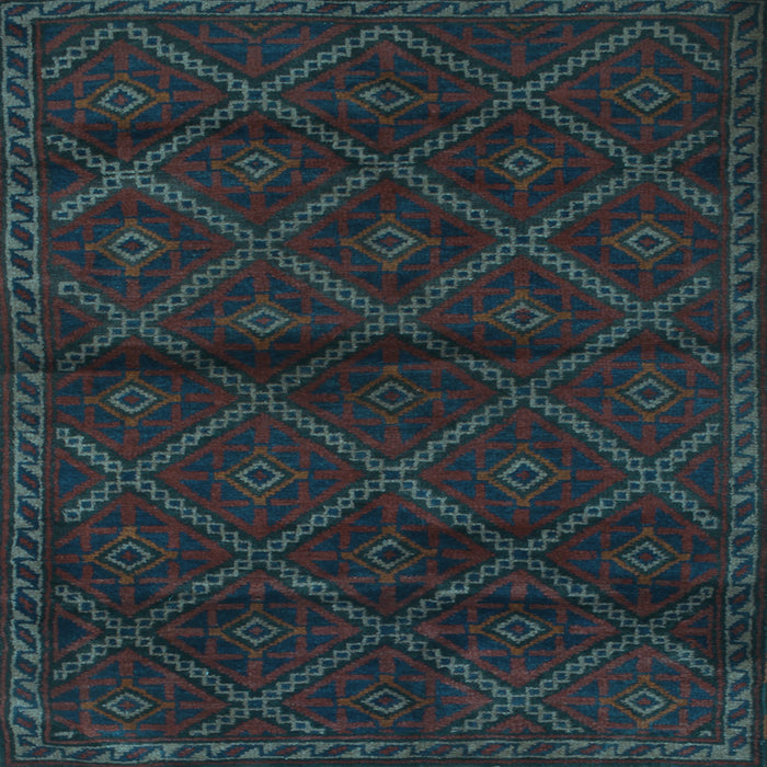 Square Machine Washable Abstract Light Blue Contemporary Rug, wshcon1543lblu