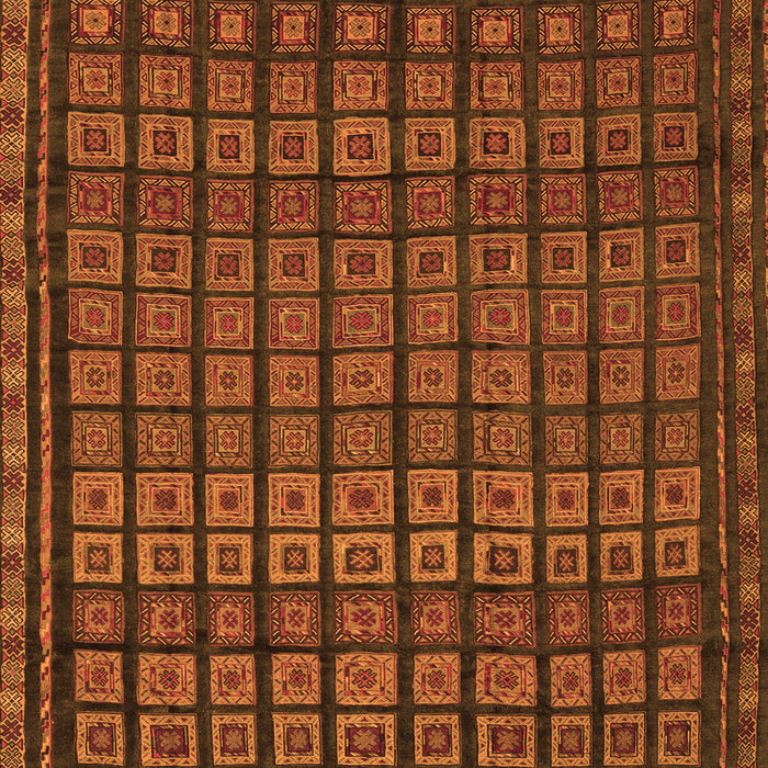 Abstract Orange Contemporary Rug, con1544org