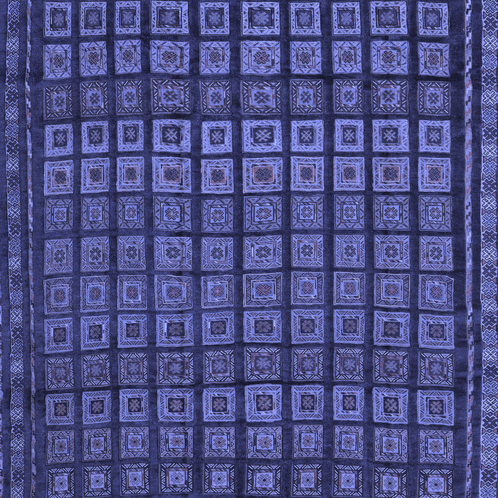 Abstract Blue Contemporary Rug, con1544blu