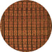 Machine Washable Abstract Orange Contemporary Area Rugs, wshcon1544org