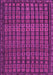 Machine Washable Abstract Pink Contemporary Rug, wshcon1544pnk