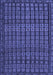 Machine Washable Abstract Blue Contemporary Rug, wshcon1544blu