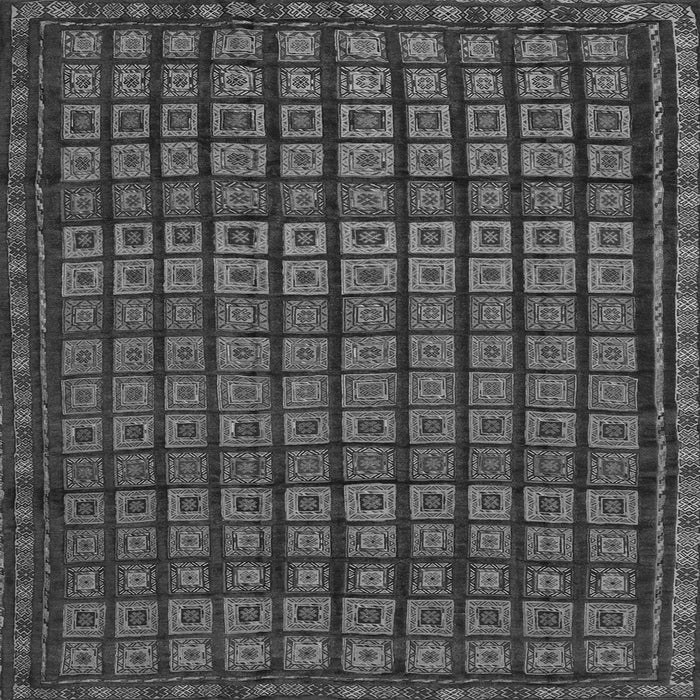 Round Machine Washable Abstract Gray Contemporary Rug, wshcon1544gry