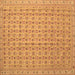 Square Abstract Brown Contemporary Rug, con1545brn