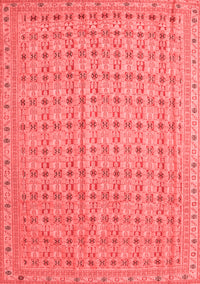 Abstract Red Contemporary Rug, con1545red