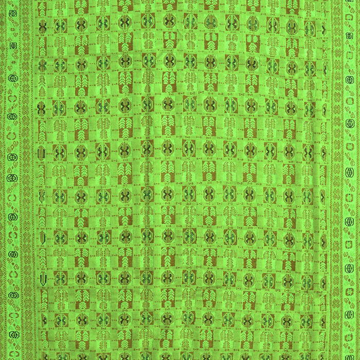 Abstract Green Contemporary Rug, con1545grn