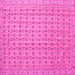 Square Machine Washable Abstract Pink Contemporary Rug, wshcon1545pnk