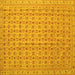 Square Abstract Yellow Contemporary Rug, con1545yw