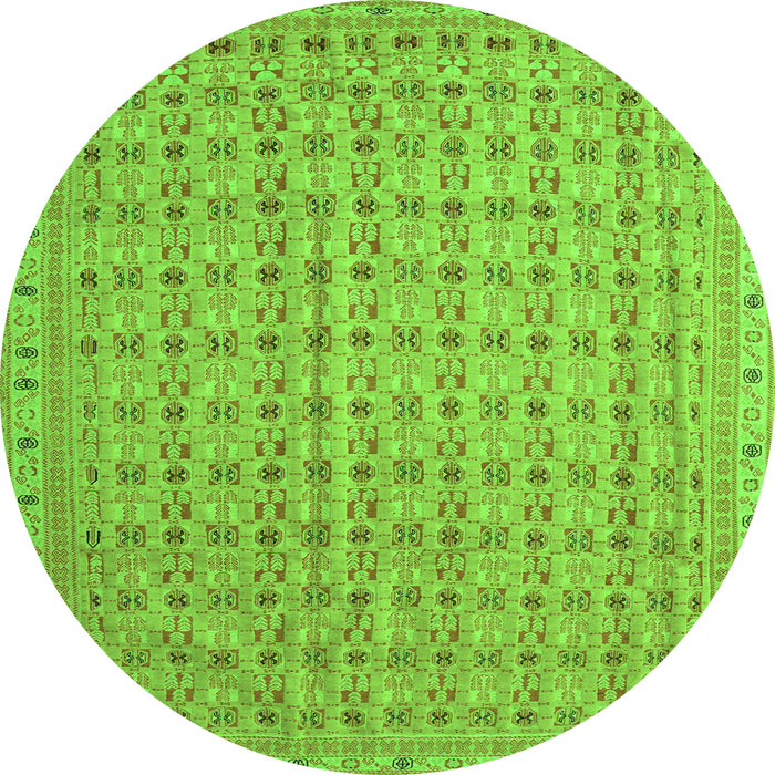 Machine Washable Abstract Green Contemporary Area Rugs, wshcon1545grn