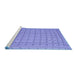 Sideview of Machine Washable Abstract Blue Contemporary Rug, wshcon1545blu