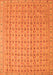 Serging Thickness of Machine Washable Abstract Orange Contemporary Area Rugs, wshcon1545org