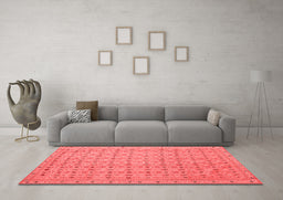 Contemporary Red Washable Rugs