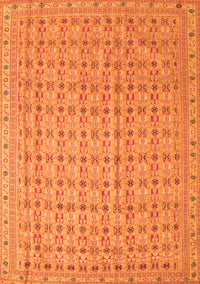 Abstract Orange Contemporary Rug, con1545org