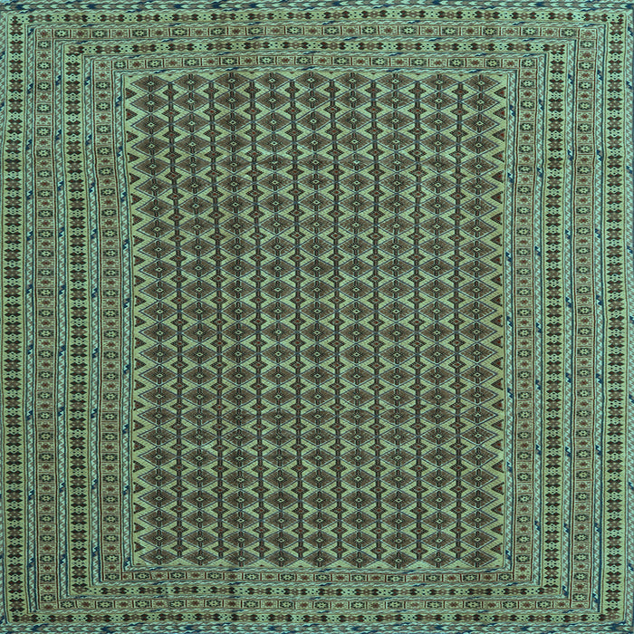 Square Southwestern Light Blue Country Rug, con1546lblu