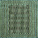 Square Southwestern Light Blue Country Rug, con1546lblu