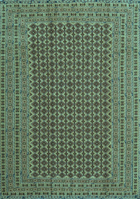 Southwestern Light Blue Country Rug, con1546lblu