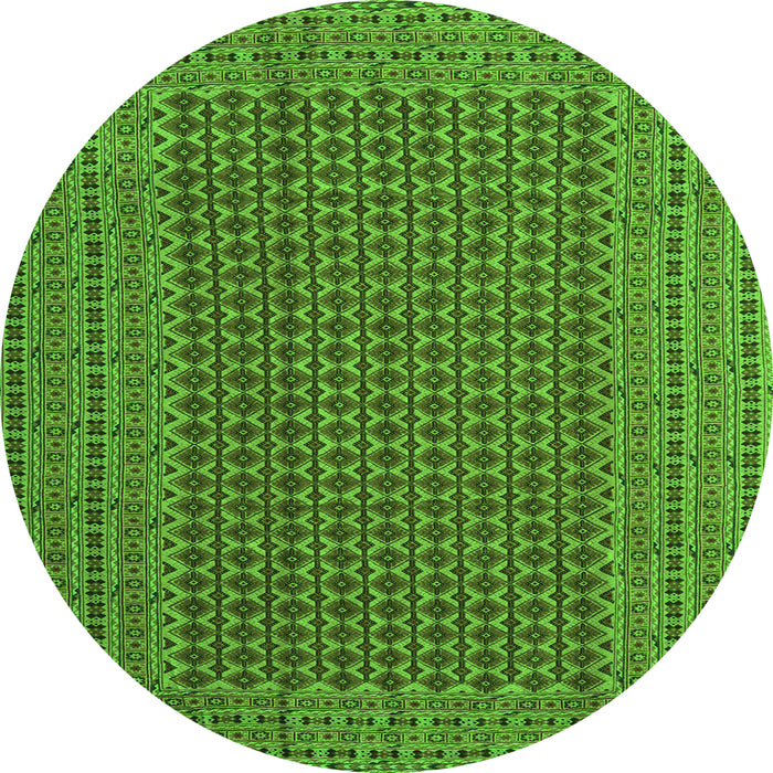 Machine Washable Southwestern Green Country Area Rugs, wshcon1546grn