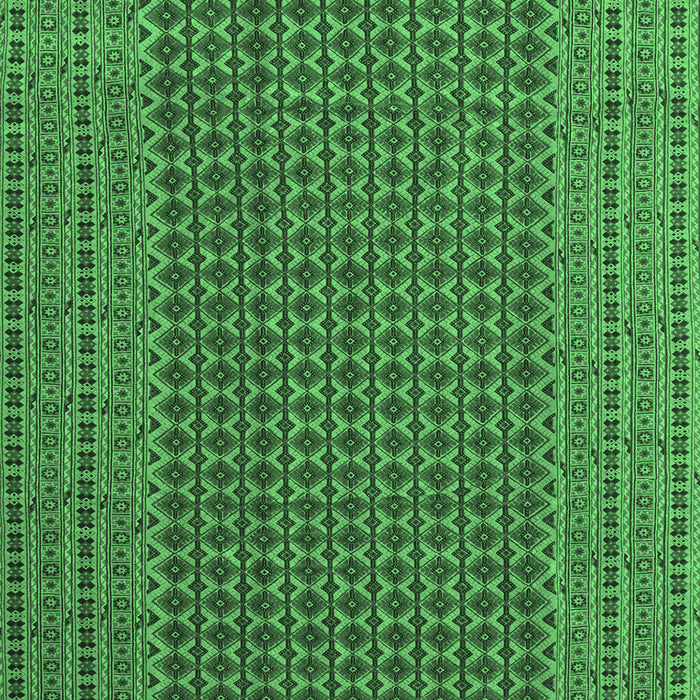 Machine Washable Southwestern Emerald Green Country Area Rugs, wshcon1546emgrn