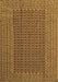 Machine Washable Southwestern Brown Country Rug, wshcon1546brn