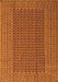 Serging Thickness of Machine Washable Southwestern Orange Country Area Rugs, wshcon1546org