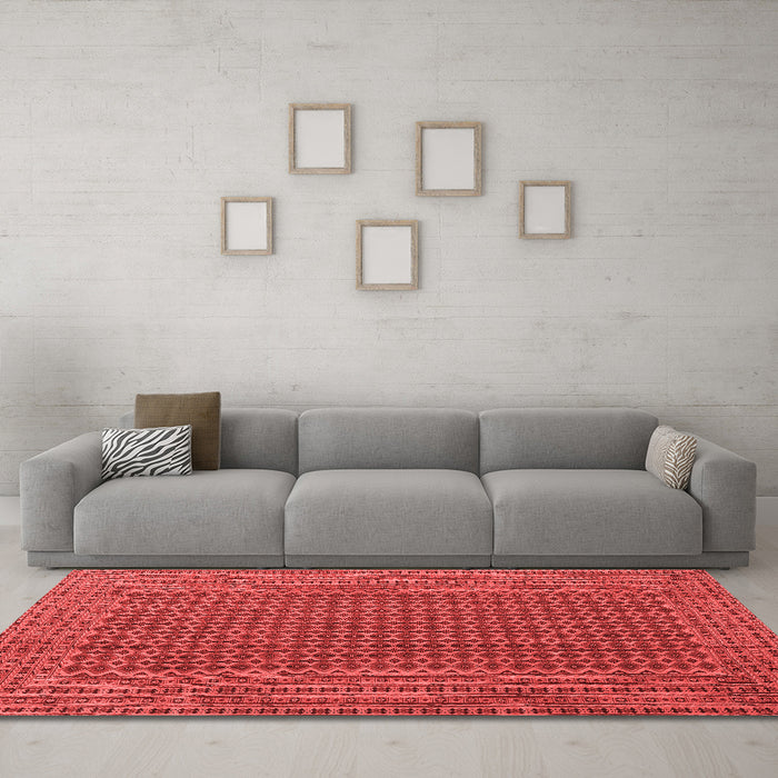 Country Red Washable Rugs